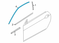 OEM BMW 430i xDrive TRIM, WINDOW FRAME, TOP, DOO Diagram - 51-33-7-482-729