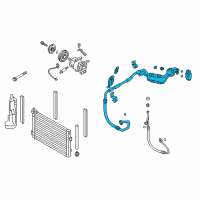 OEM Hyundai Elantra GT Tube Assembly-Suction & Liquid Diagram - 97775-A5100