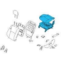 OEM Kia Borrego Cushion Assembly-Front Seat Diagram - 881012J350ACN