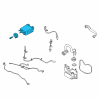 OEM 2015 Lincoln MKC Vapor Canister Diagram - EJ7Z-9D653-B