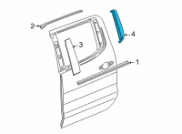 OEM GMC Sierra 2500 HD Applique Panel Diagram - 84945072