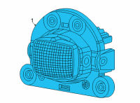 OEM 2021 Jeep Grand Cherokee L Lamp Assembly-Fr Fog Diagram - 68447904AC