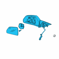 OEM 2011 Cadillac CTS Mirror Assembly Diagram - 25975519