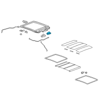 OEM 2008 Pontiac G6 Window Shade Motor Diagram - 22714599