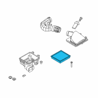 OEM 2010 Ford Mustang Filter Element Diagram - 4R3Z-9601-AA