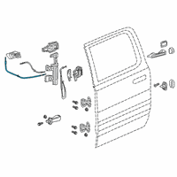 OEM 2020 Ram 1500 Cable-Inside Lock Cable Diagram - 68321338AA