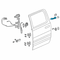 OEM 2020 Ram 1500 Handle-Exterior Door Diagram - 6DF95GW7AC