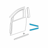 OEM 2003 Acura MDX Molding, Body Side (Starlight Silver Metallic) Diagram - 08P05-S3V-220