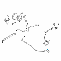 OEM Lincoln MKS Pressure Hose Seal Diagram - 9L3Z-3F886-A