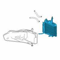 OEM Honda Accord Cooler Assy. (ATf) Diagram - 25500-5M4-003