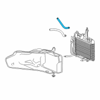 OEM 2008 Honda Element Hose (225MM) (ATf) Diagram - 25212-PZD-A01