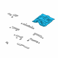 OEM Dodge Durango Floor Pan Diagram - 55256236