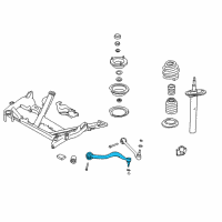 OEM 2003 BMW 525i Right Tension Strut Without Rubb.Mounting Diagram - 31-12-1-141-718