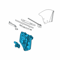 OEM 2018 Buick Cascada Window Regulator Diagram - 13366913