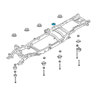 OEM 2021 Ford F-250 Super Duty Mount Bolt Insulator Diagram - FL3Z-5C036-A