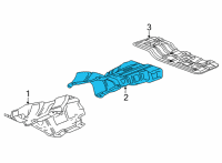 OEM 2020 Buick Encore GX Exhaust Heat Shield Diagram - 42711442