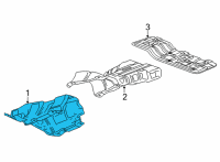 OEM 2021 Buick Encore GX Exhaust Heat Shield Diagram - 60004982