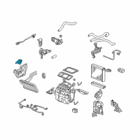 OEM 2008 Honda Civic Motor Assembly, Air Mix Diagram - 79160-SNA-A01