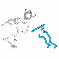 OEM Lexus ES350 Hose Assembly, Water By Diagram - 16260-0P100