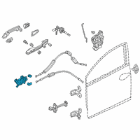 OEM 2019 Honda Civic Handle Assembly, Passenger Side Inside (Dark Steel) Diagram - 72120-TGG-A01ZA