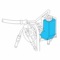 OEM 2005 Dodge Viper Reservoir-Power Steering Pump Diagram - 5103202AA