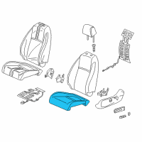 OEM 2016 Honda Civic Pad Comp L, FR Cus Diagram - 81537-TBA-A51