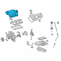 OEM 2015 Toyota Venza Intake Plenum Diagram - 17190-0P032