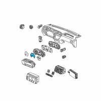 OEM Acura MDX Meter Assembly, Speed Diagram - 78120-S3V-A02