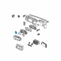 OEM Acura Tachometer Assembly Diagram - 78125-S3V-A03