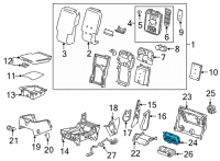 OEM Chevrolet Suburban Dash Control Unit Diagram - 84862899