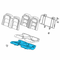 OEM 2021 Chevrolet Camaro Seat Cushion Pad Diagram - 84172633