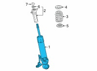 OEM 2022 Lexus NX350 ABSORBER ASSY, SHOCK Diagram - 48530-79475