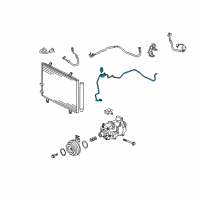 OEM Lexus ES350 Tube & Accessory Assembly Diagram - 88710-33420