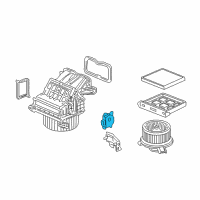 OEM 2011 Honda CR-V Motor Assembly, Fresh/Recirculating Diagram - 79350-SNE-A01