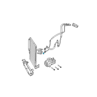 OEM Jeep Cherokee Seal-A/C Line Diagram - 68157532AA