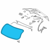 OEM 2014 Cadillac CTS Weatherstrip Diagram - 22826152