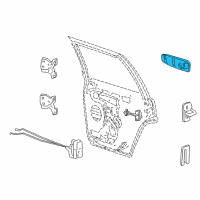 OEM 2004 Jeep Grand Cherokee Handle-Exterior Door Diagram - 55135838AD