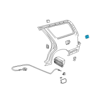 OEM Toyota Fuel Pocket Diagram - 61729-35020