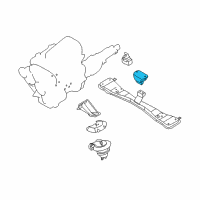 OEM 1998 Nissan Pathfinder Engine Mounting Insulator , Rear Diagram - 11320-1W200