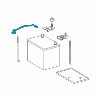 OEM 2019 Toyota Tundra Hold Down Clamp Diagram - 74481-0C030