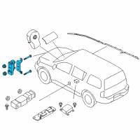 OEM 2011 Nissan Pathfinder Sensor-Air Bag Front Center Diagram - 98581-ZL10B
