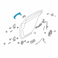 OEM 2015 Ford Taurus Handle, Outside Diagram - DG1Z-5422404-BAPTM