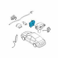 OEM 2013 Nissan Maxima Clock Spring Steering Air Bag Wire Diagram - 25554-9N09A