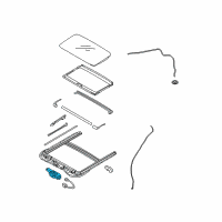 OEM 2019 Hyundai Sonata Motor Assembly-Sunroof Diagram - 81631-C3300