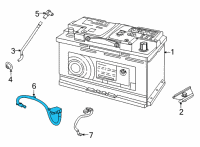 OEM BMW 230i BATTERY CABLE POSITIVE, BELO Diagram - 61-12-5-A11-2C8