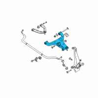 OEM 2010 Nissan Titan Link Complete-Front Suspension, Lower LH Diagram - 54501-ZR00A