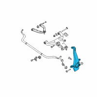OEM 2015 Nissan Titan Spindle - KNUCKLE, LH Diagram - 40015-1LA0A