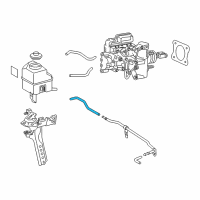 OEM Lexus ES300h Hose, Brake ACTUATOR Diagram - 44571-06030