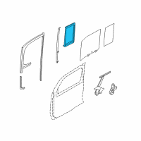 OEM 2014 Nissan Cube WEATHERSTRIP - Rear Corner, RH Diagram - 82272-1FA0A