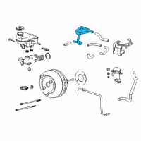 OEM 2010 Cadillac SRX Hose Asm-Power Brake Booster Vacuum Diagram - 20872099